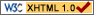 W3C - Valid XHTML 1.0 Transitional